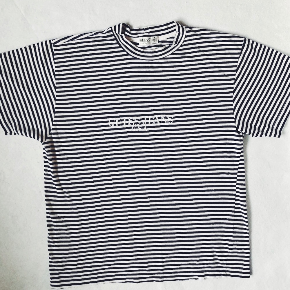 GUESS JEANS U.S.A SHORT SLEEVE STRIPPED TEE